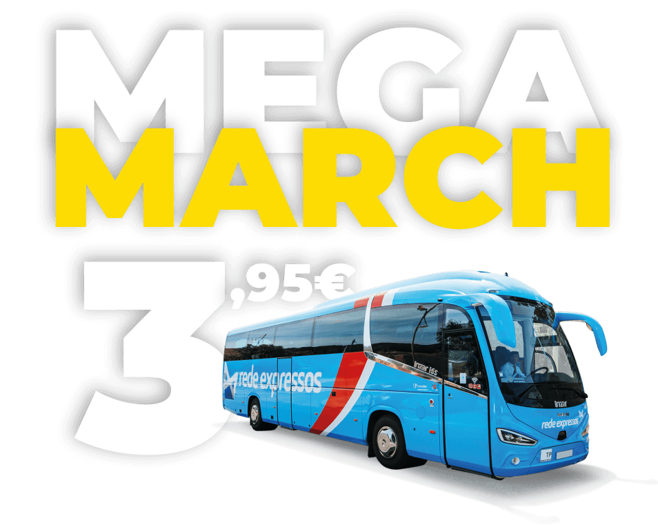 35.000 tickets at €3.95 - Travel between March 12th and 21st to various destinations in Portugal. Campaign expires on March 7th.