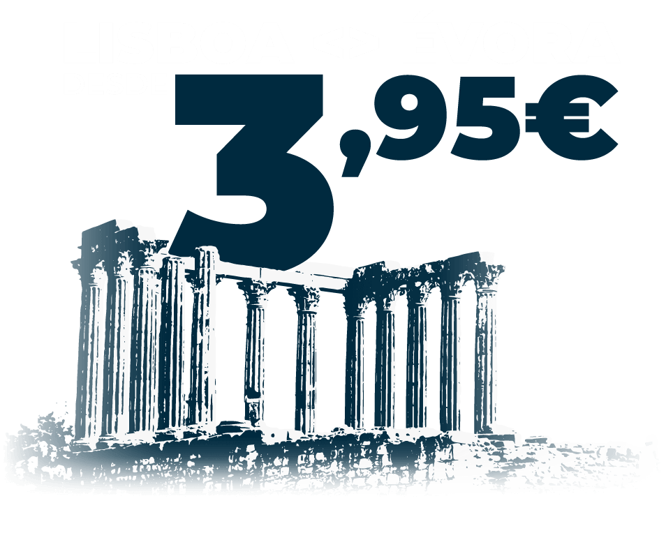 Em Évora: o Azul fica! - Bilhetes para Évora desde 3,95€. Não vão faltar motivos para conhecer a cidade mais romântica do Alentejo.