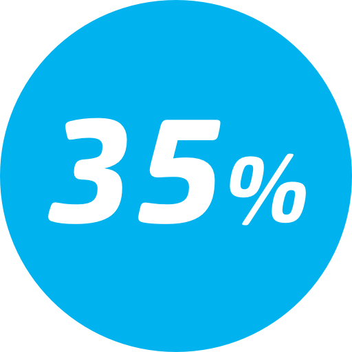 35% de descuento en la tarifa básica - Entre el 21º y el 30º viaje